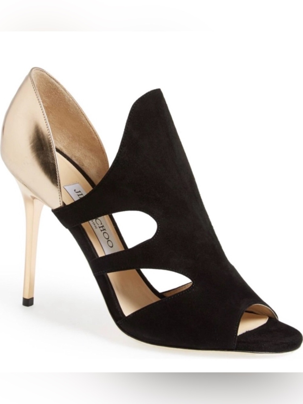 ✨Jimmy Choo Black Suede Cutout Stilettos✨